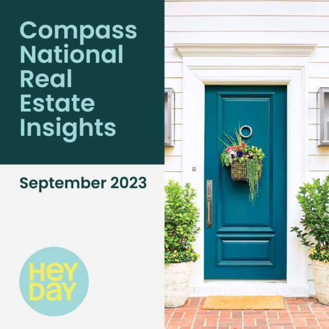 Compass Market Report | September 2023

In an effort to share more data-driven insights with our clients and partners, we are excited to provide this market report update! A national report is necessarily a huge generalization of broad trends across an enormous range of regional submarkets whose values and market dynamics vary. Swipe through to learn about the current real estate market. 

As always, please reach out with any questions on your local market. We are here to help!