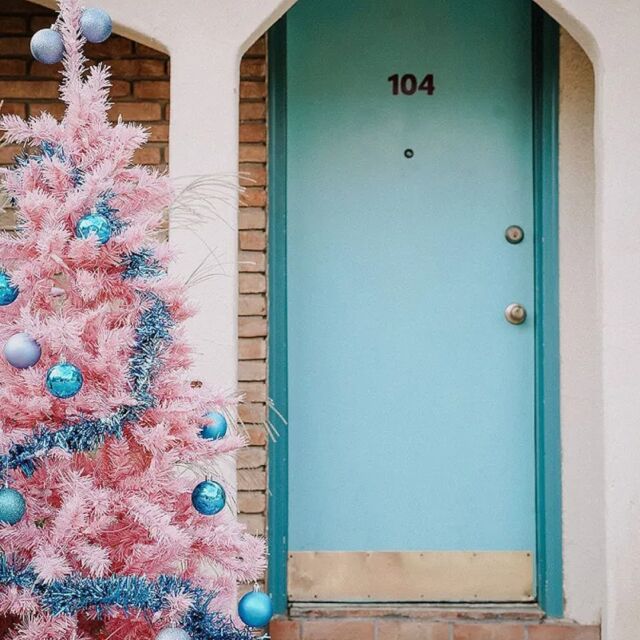 Austin Motel's Winter Wanderland is back! The hotel is transformed into a vibrant holiday display featuring rainbow-colored Christmas trees, ski chalets, and festive cocktails through January 1. We love this holiday event...you don't want to miss it!