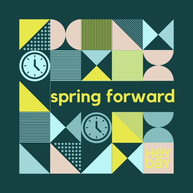 Reminder! Don't forget to spring forward. Set your clocks ahead one hour tonight as daylight savings time begins. Looking forward to longer, brighter evenings ahead! ☀️