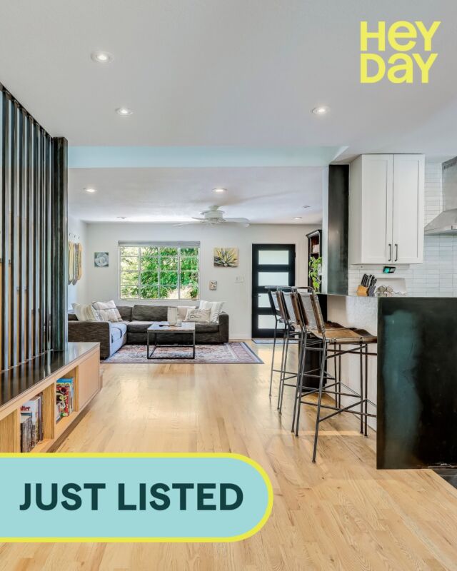 JUST LISTED!
1708 E. 40th Street
📍Cherrywood
3 BD | 2 BA
Offered for $1,125,000
Listed by @meredithalderson.heyday
Tucked beneath a canopy of mature trees, 1708 E. 40th offers peaceful greenbelt views and easy access to Patterson Park and Mueller. Thoughtfully expanded by Jobe Corral in 2020, the home blends original charm with a light-filled modern addition, including a treehouse-like primary suite, dining room, office, and loft. The kitchen wows with clé tile, slate floors, custom cabinets, and steel finishes. Hardwood floors, handpicked tile, and a striking steel staircase add character throughout. Enjoy sunset on the front porch or unwind under the shady trees—where nature and design meet in harmony.