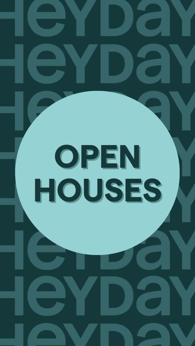 OPEN HOUSES! Come say HEY at these 3 listings this weekend 🏡