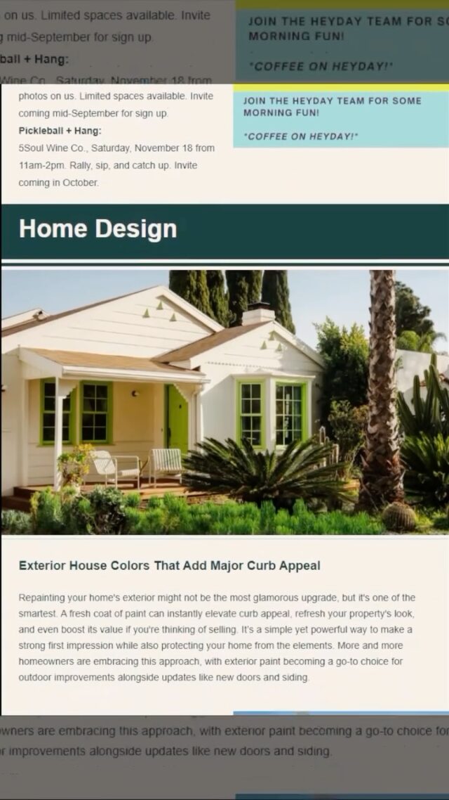 Are you subscribed to our monthly newsletter? DM us to be added to the list to receive updates on the local housing market, design trends, and upcoming events around Austin!